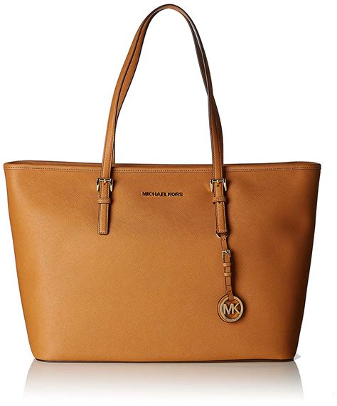 michael kors jet set medium saffiano travel tote vanilla|michael kors saffiano leather crossbody.